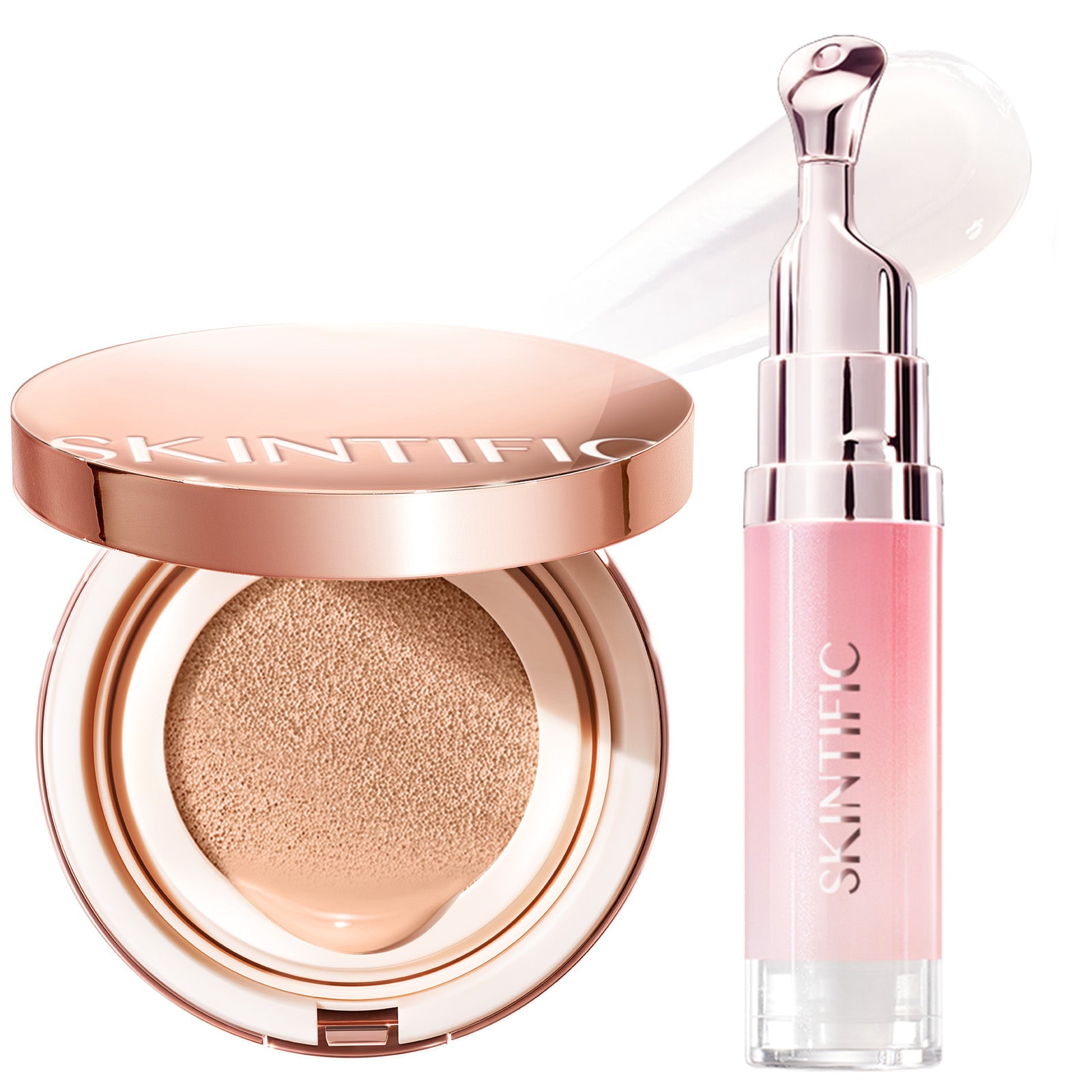 Set de Cushion Perfeccionador Cobertura Total y Sérum Labial con Péptidos 2 piezas